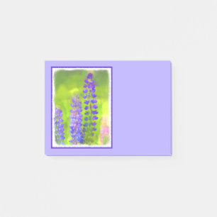 Lupine Painting - Originelle Blume Kunst Post-it Klebezettel
