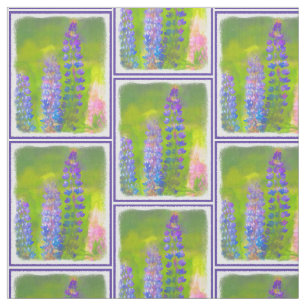 Lupine Painting - Originelle Blume Kunst Stoff