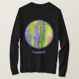 Lupine Painting - Originelle Blume Kunst T-Shirt