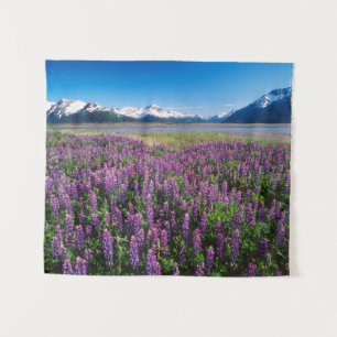 Lupinen in Bloom   Kenai Mountains, Alaska Wandteppich