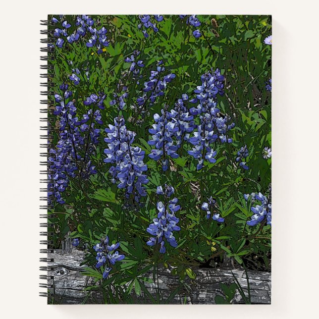 Lupinen Notizbuch (Vorderseite)
