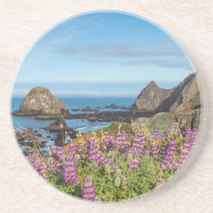 Lupinen-Wildblumen bedecken die Hügel Untersetzer