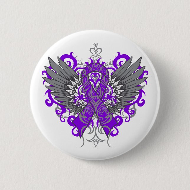 Lupus Awareness Cool Wings Button (Vorderseite)