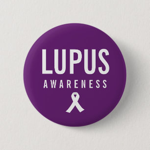 Lupus Awareness Lila Button