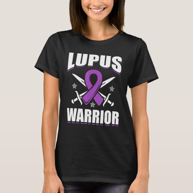 Lupus Awareness Lupus Warrior Lupus Ninja T-Shirt (Vorderseite)