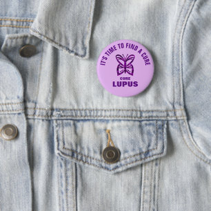 Lupus Awareness Montag / Lila Butterfly Custom Button