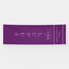 Lupus Awareness Month / Solid Lila Lilac Custom Banner