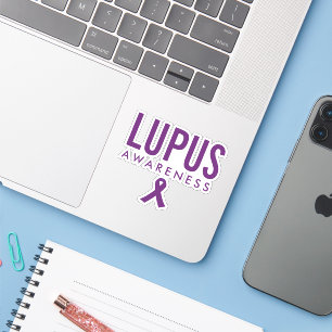 Lupus Awareness Ribbon Lila Aufkleber
