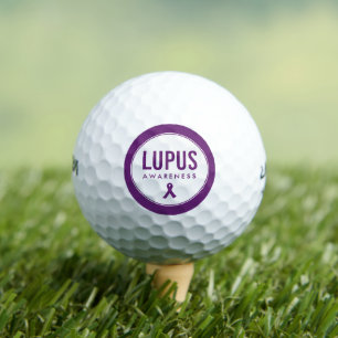 Lupus Awareness Ribbon Lila Golfball