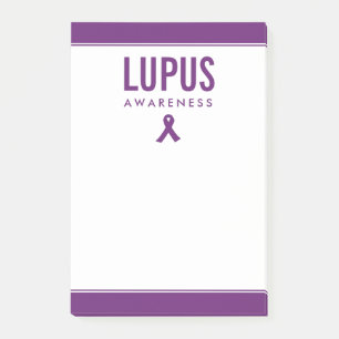 Lupus Awareness Ribbon Lila Post-it Klebezettel