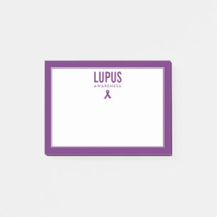 Lupus Awareness Ribbon Lila Post-it Klebezettel