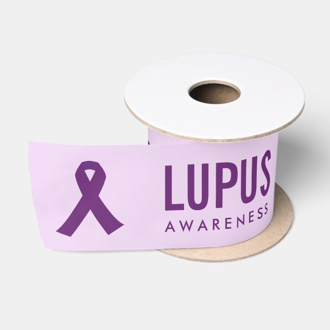 Lupus Awareness Ribbon Lila Satinband (Spule)