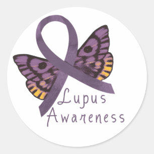 Lupus Awareness Runder Aufkleber