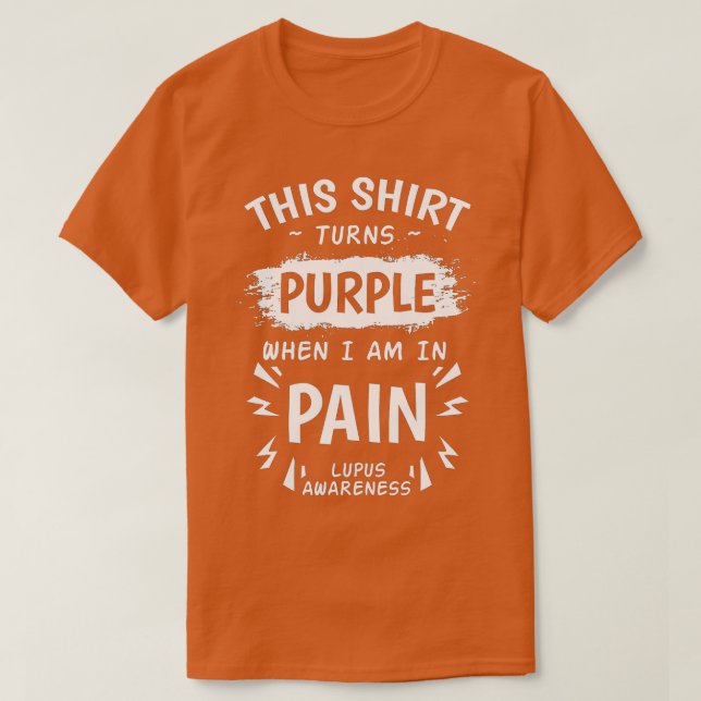 Lupus Awareness Systemic Lupus Erythematosus Purpl T-Shirt (Design vorne)