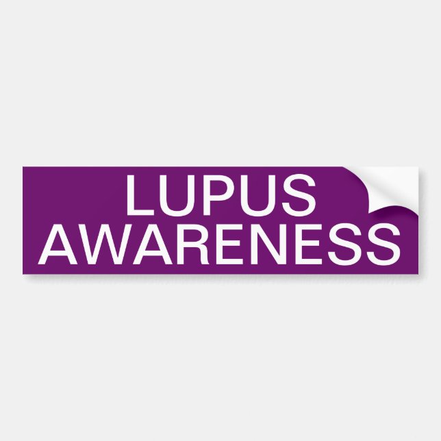 Lupus-Bewusstsein Autoaufkleber (Vorne)