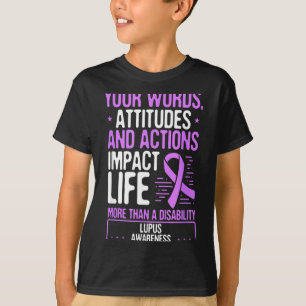 Lupus-Bewusstsein mehr als ein behindertenviolett T-Shirt