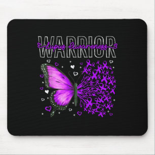 Lupus-Bewusstseins-Krieger Überlebender Lila Schme Mousepad