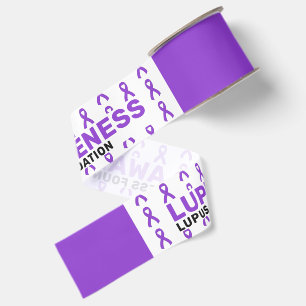 Lupus-Bewusstseins-Schleifenmuster Ripsband
