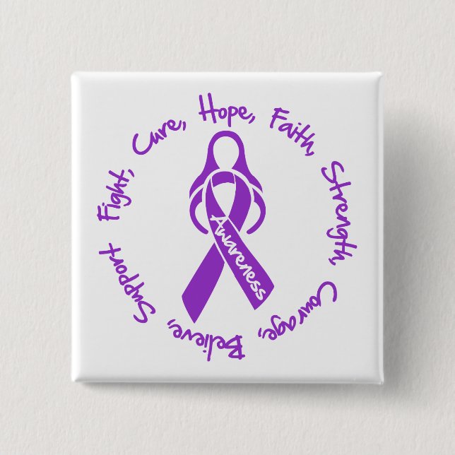 Lupus Fight Cure Hope Logo Button (Vorderseite)