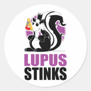 Lupus-Gestank Runder Aufkleber
