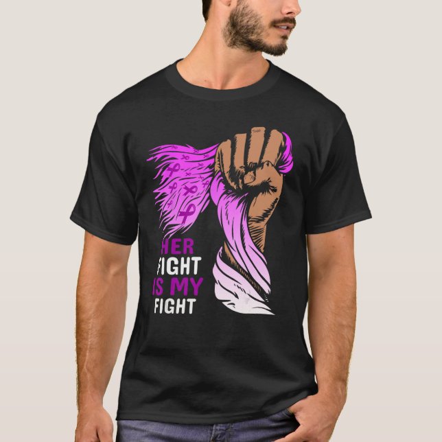 lupus her fight is my fight  lupus awareness T-Shirt (Vorderseite)