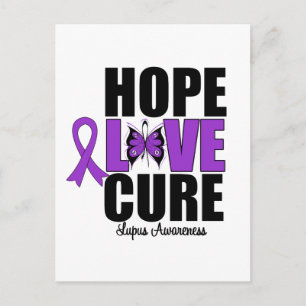 Lupus Hope Liebe Cure Postkarte