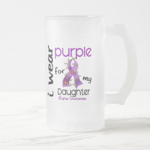 Lupus I ABNUTZUNG LILA FÜR MEINE TOCHTER 43 Mattglas Bierglas