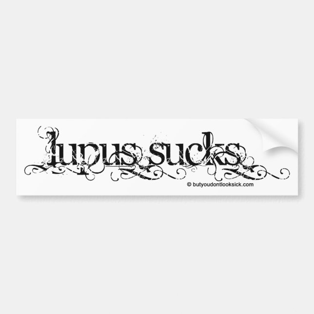 Lupus ist zum Kotzen Autoaufkleber (Vorne)