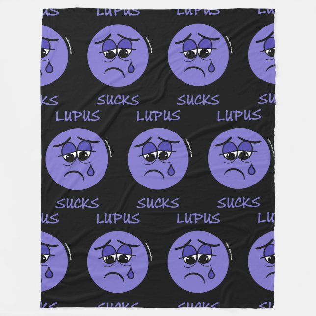 Lupus Ist zum Kotzen Fleecedecke (Vorderseite)