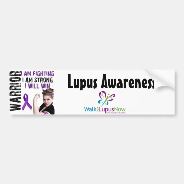 Lupus-Krieger Autoaufkleber (Vorne)