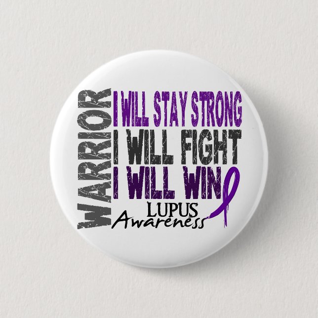 Lupus-Krieger Button (Vorderseite)