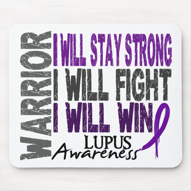 Lupus-Krieger Mousepad (Vorne)