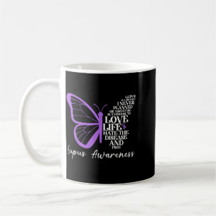 Lupus-Krieger Schmetterling Bewusstsein violettes Kaffeetasse