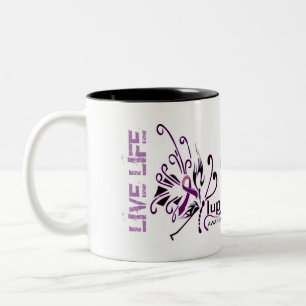 #LUPUS Liveleben und überleben…! Zweifarbige Tasse
