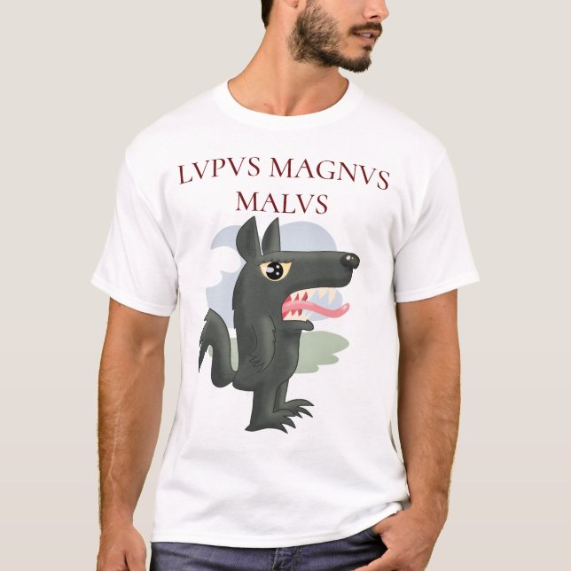 Lupus Magnus Malus (Der große schlechte Wolf) T-Shirt (Vorderseite)