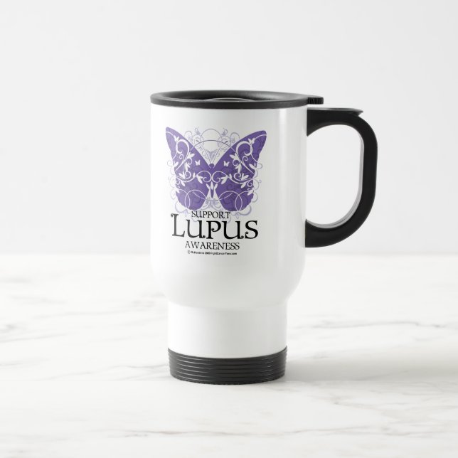 Lupus-Schmetterling Reisebecher (Rechts)
