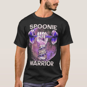 Lupus Spoonie Warrior Barbell Lila Fist stark G T-Shirt