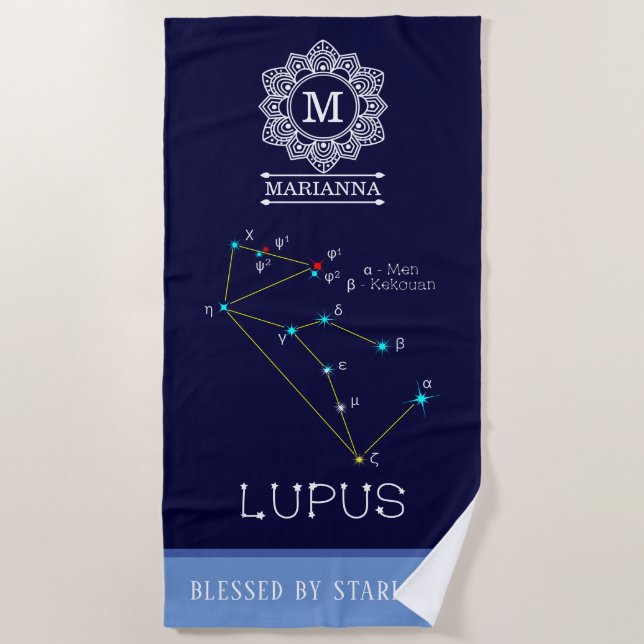Lupus Strandtuch (Vorderseite)