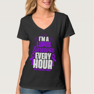 Lupus Survivor Lupus Lila Ribbon Lupus Bewusstsein T-Shirt