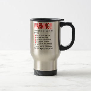 Lupus-Warnungs-Reise-Tasse Reisebecher