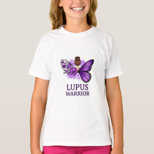 Lupus Warrior Butterfly T-Shirt Lila Aufklärung