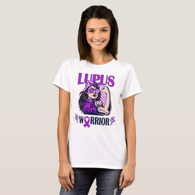 Lupus Warrior Glaube und Kampf T-Shirt (Vorne ganz)