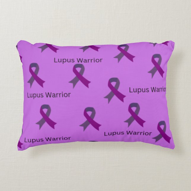 Lupus Warrior Großes Bewusstsein Geschenk Dekokissen (Vorderseite)