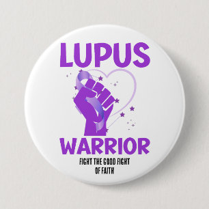 LUPUS WARRIOR Lila Aufklärungsmonat Button