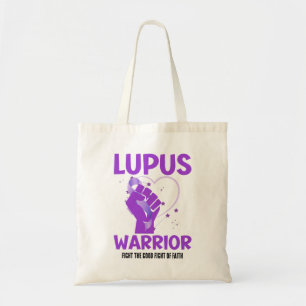 LUPUS WARRIOR Lila Aufklärungsmonat Tragetasche