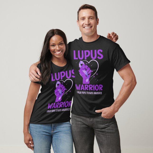 LUPUS WARRIOR Lila, kundenspezifische Sensibilisie T-Shirt (Unisex)