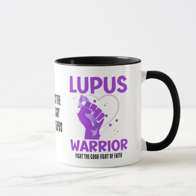 LUPUS WARRIOR Lila, kundenspezifische Sensibilisie Tasse (Rechts)