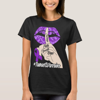 Lupus Warrior Lupus Lila Ribbon Lupus Bewusstsein T-Shirt