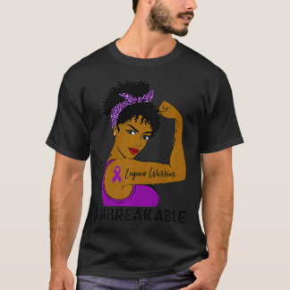 Lupus Warrior Strong Black Women Unzerbrechliche S T-Shirt