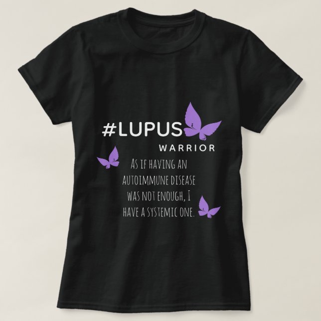 Lupus Warrior Strong Girl Fun Zitat T-Shirt (Design vorne)